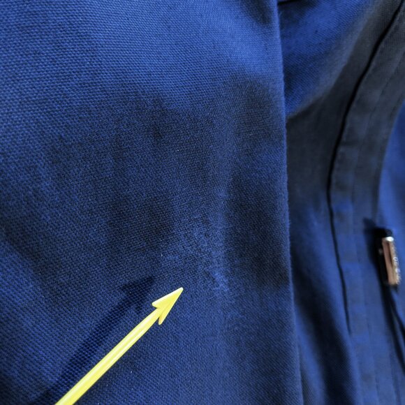 Akashi Kama Noragi Jacket Unisex Navy Blue Japanese Cotton MEDIUM Made In USA - Picture 7 of 12